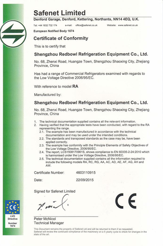 Сертификат CE-LVD