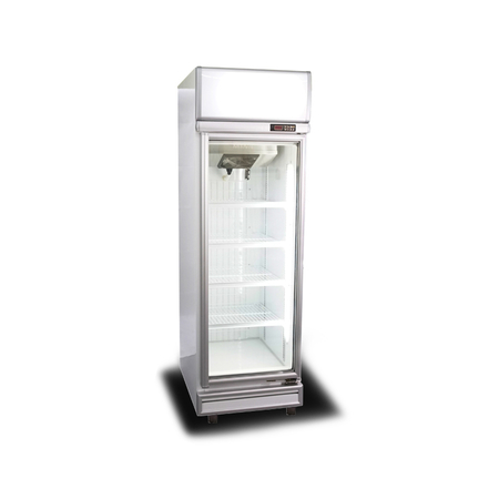 Однодверный холодильник со стеклянной дверцей Colorbond