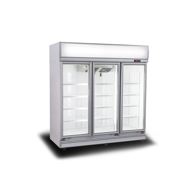 Стеклянная дверца трехдверного холодильника colorbond